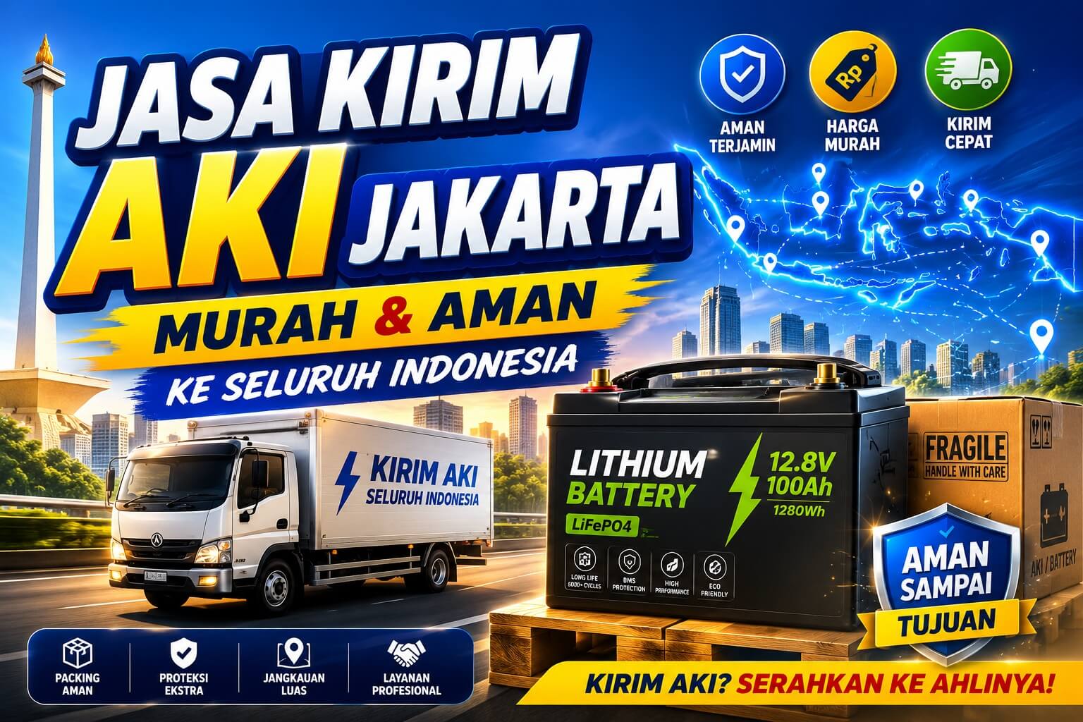jasa kirim aki jakarta ke seluruh indonesia